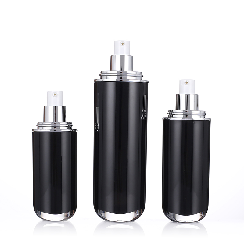 SG203 Black 30ml 50ml 100ml Cosmetic Packaging Acrylic Lotion Bottle
