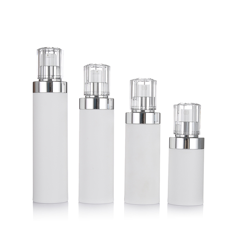 SG610 50ml 80ml 100ml 120ml New Design Matte White Airless Spray Pump Bottles For Facial Cream 