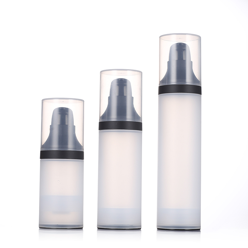SG609 50ml 80ml 100ml 120ml PP Material Frosted Airless Lotion Bottle Body With Silver Pump