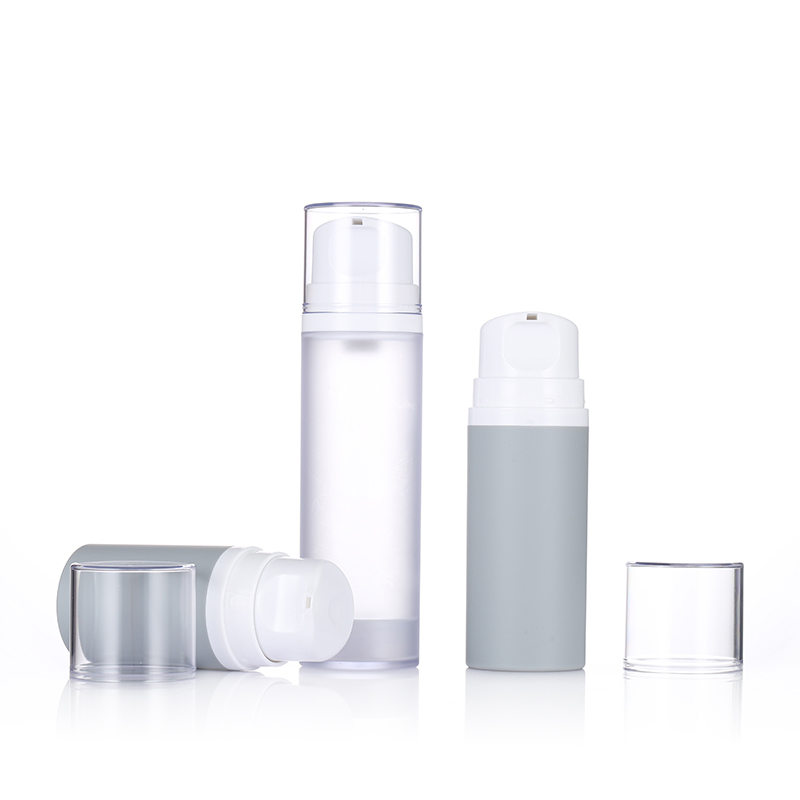 SG311 50ml 100ml 150ml Frosted Gray Color Pump Bottle Matte Airless Lotion Bottle For Facial Cream