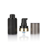 SG606 15 30 50ml Matte Black Airless Pump Bottle for Skincare Packaging